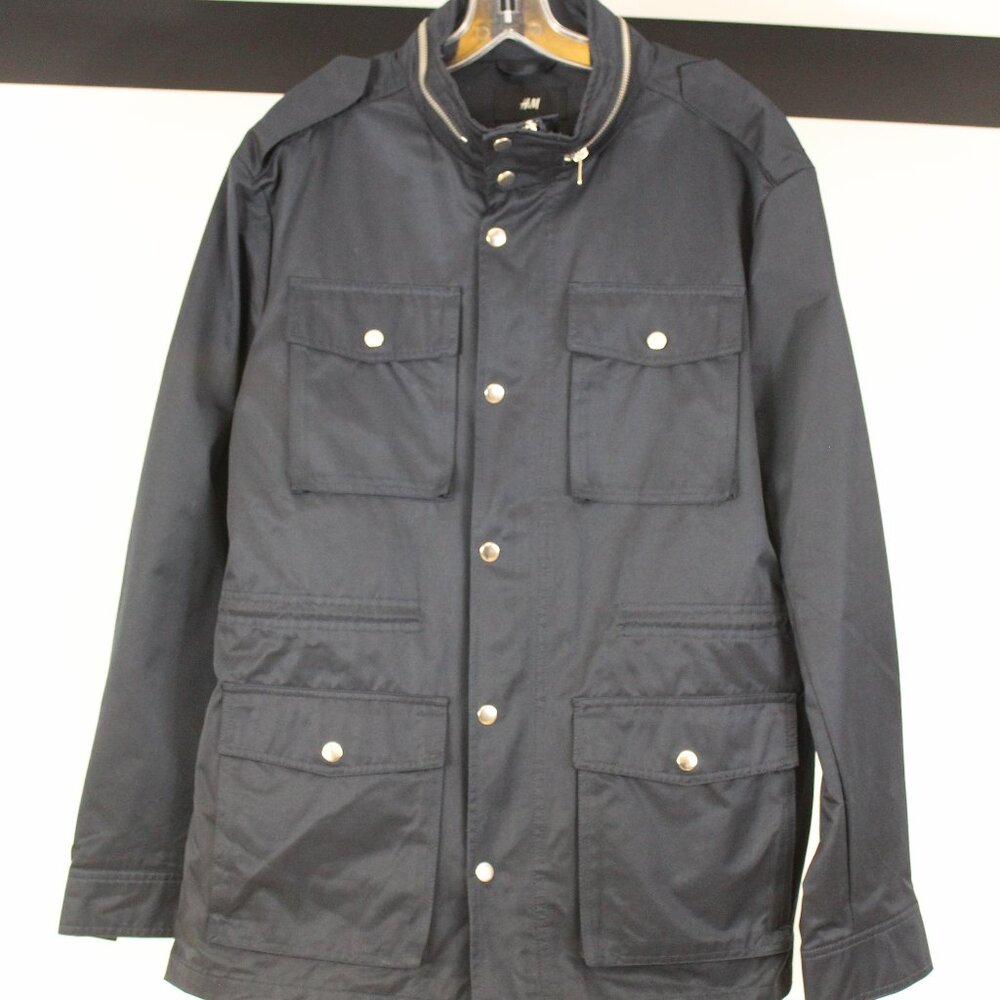 H&M Men’s Black Utility Jacket Size Large‎